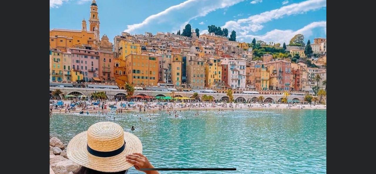 Menton Centre Vue Imprenable Sur Mer Et Jardin Bioves Ngoại thất bức ảnh
